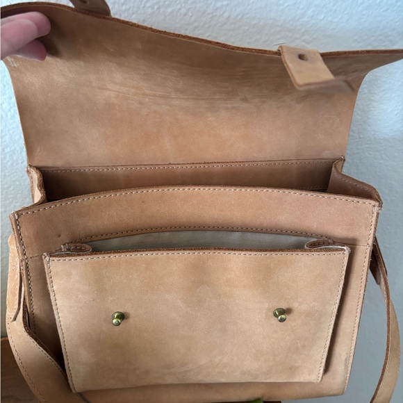 Madewell | RARE Essex vintage brown leather satchel crossbody bag - Picture 9 of 14